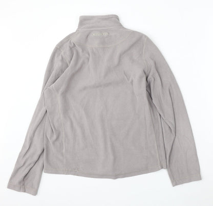Millie fox Womens Grey  Polyester Pullover Sweatshirt Size 14  Zip