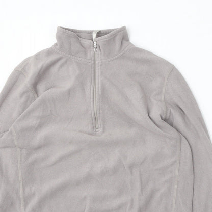 Millie fox Womens Grey  Polyester Pullover Sweatshirt Size 14  Zip