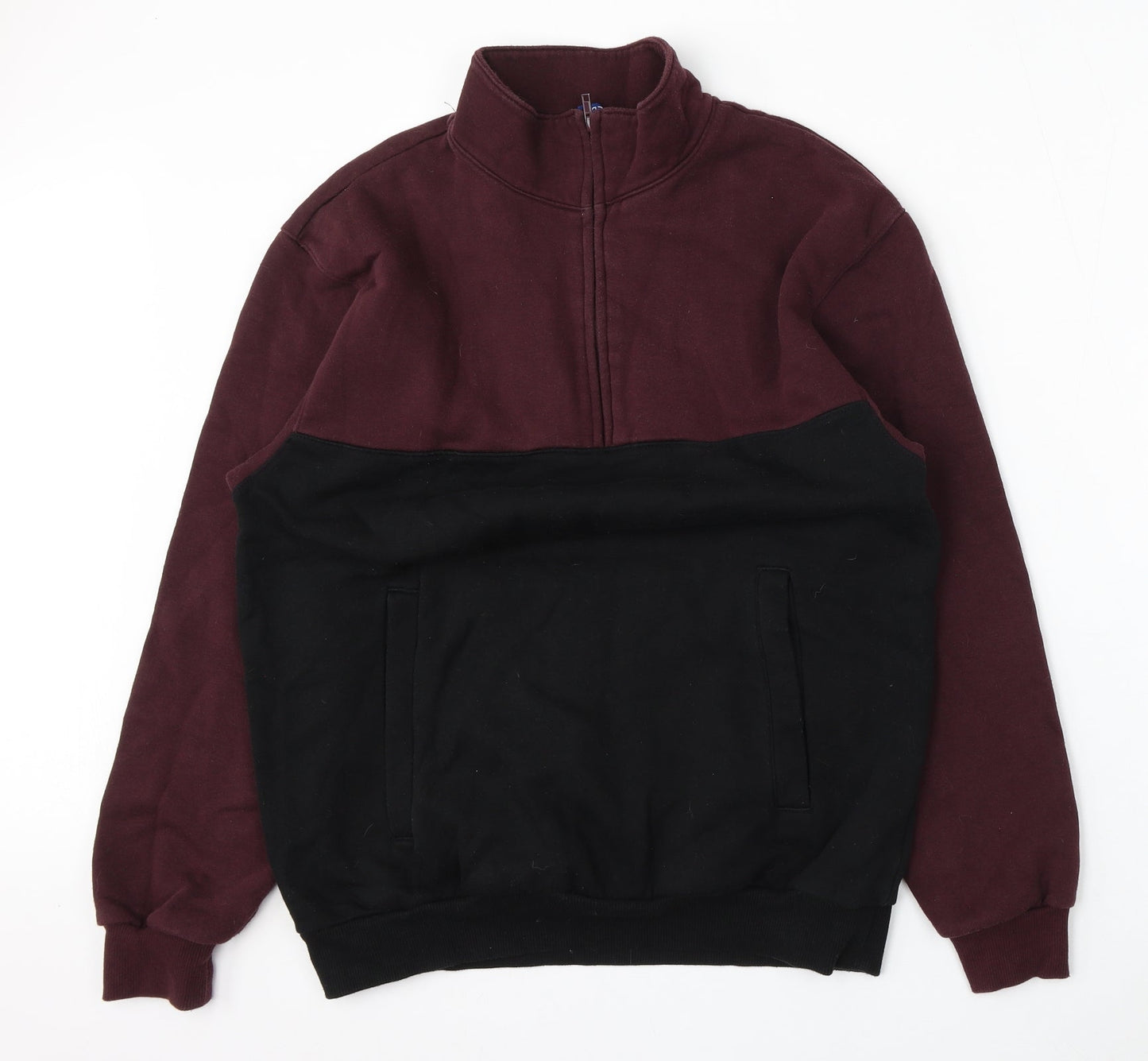 Mens UK Size M Divided by H&M Red Pullover Sweatshirt