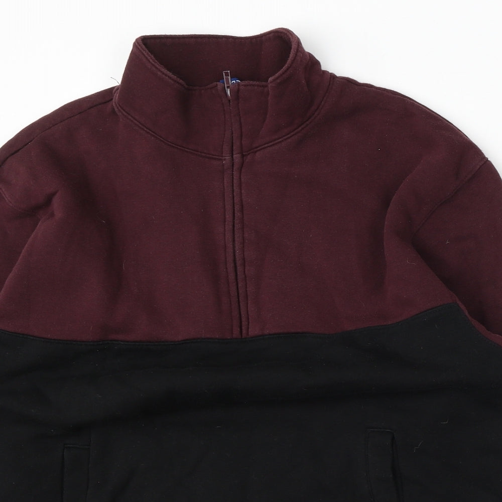 Mens UK Size M Divided by H&M Red Pullover Sweatshirt
