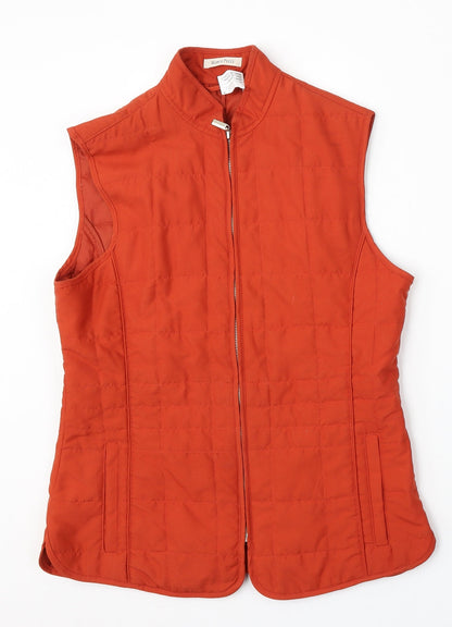 Marco Pecci Womens Orange   Gilet Jacket Size 6  Zip