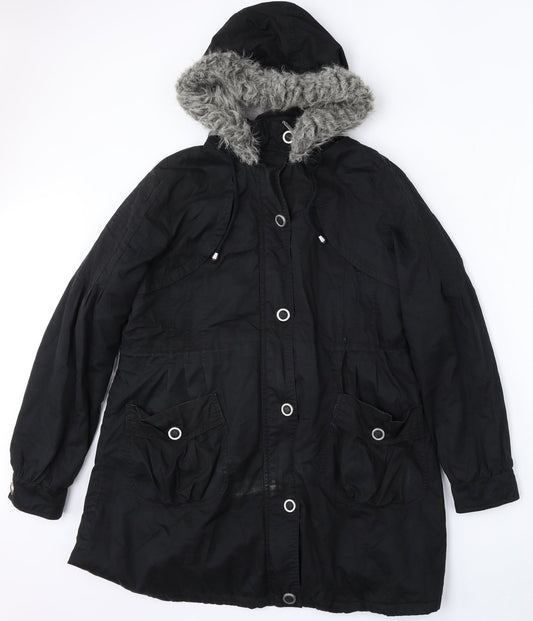Womens UK Size 14 Vintage Boutique Black Jacket