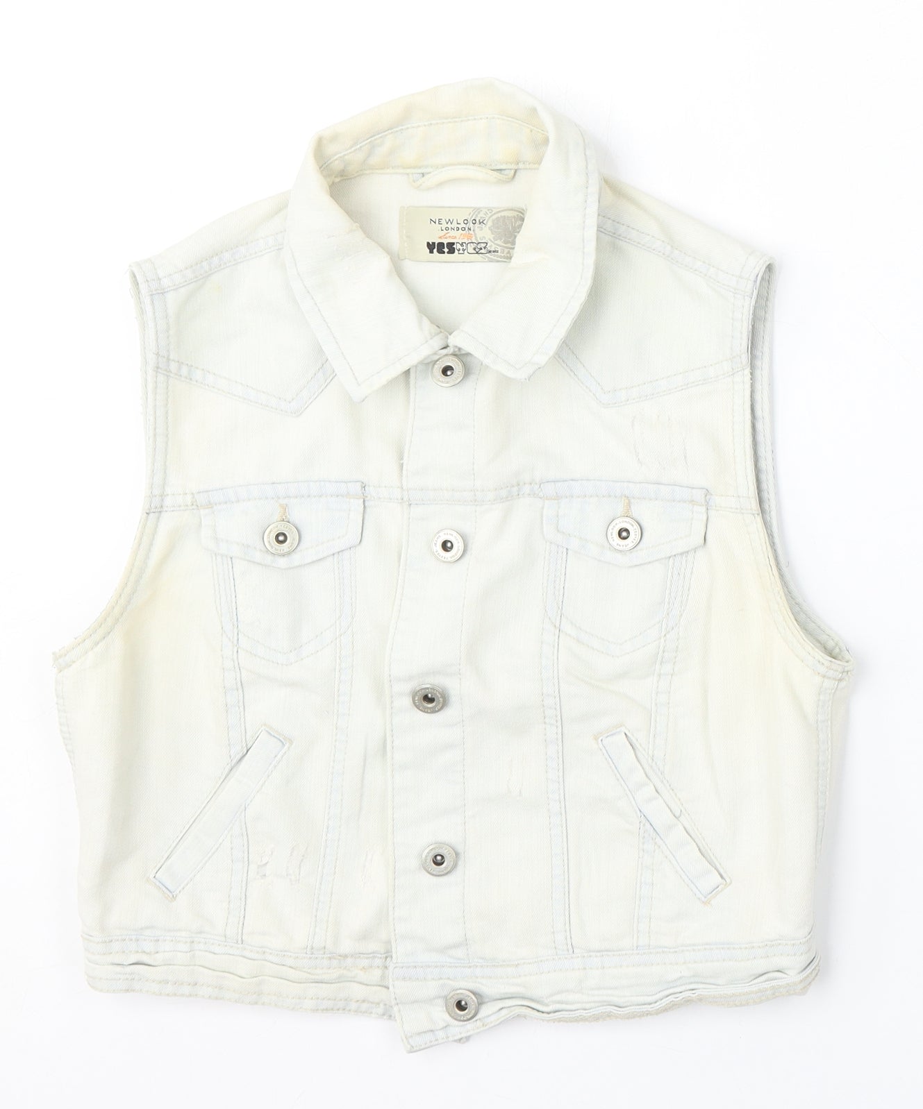 Womens UK Size 12 New Look Blue Gilet