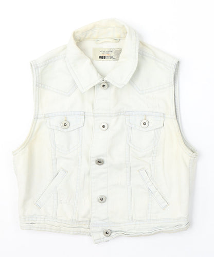 Womens UK Size 12 New Look Blue Gilet