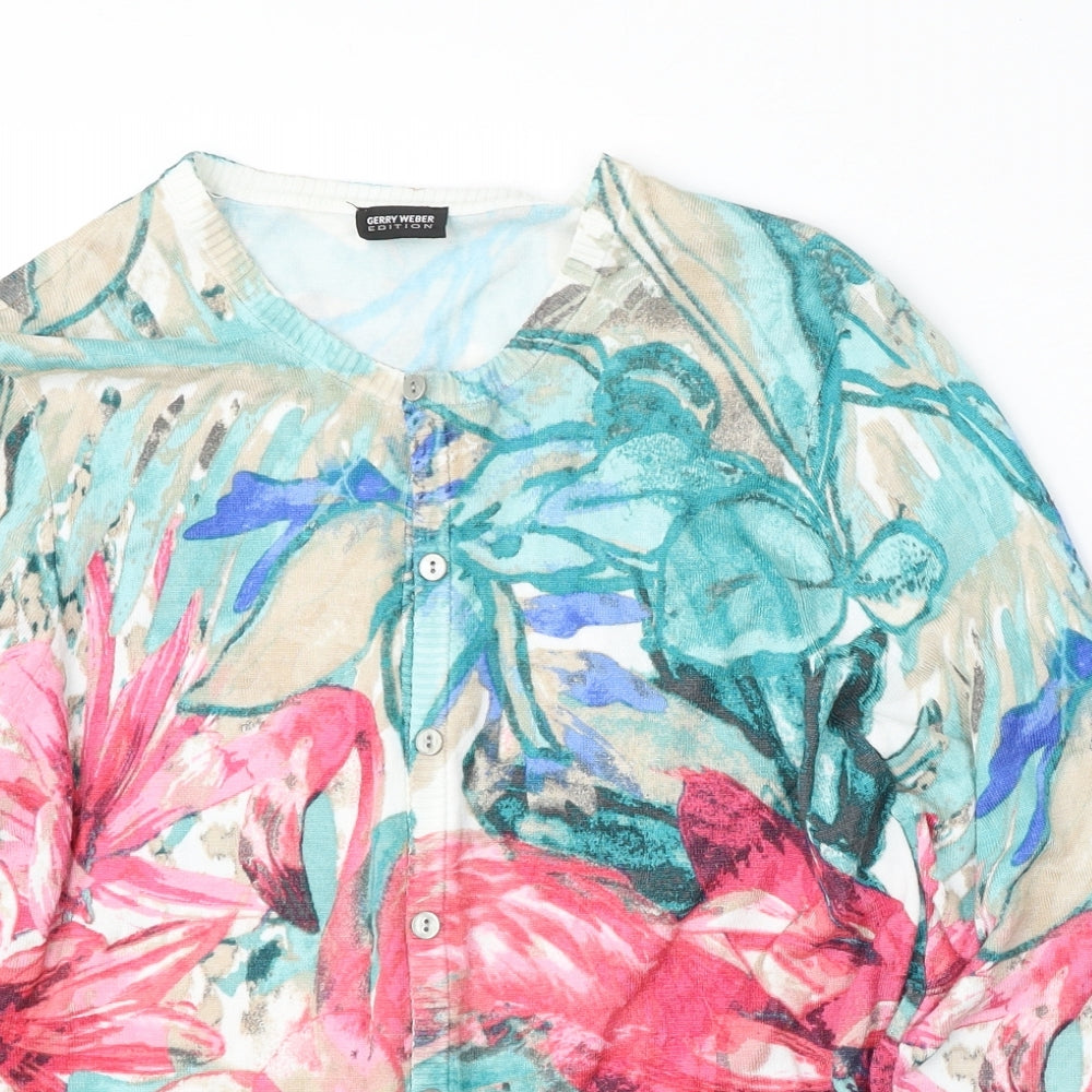 Womens UK Size M Gerry Weber Multicoloured Cardigan Jumper