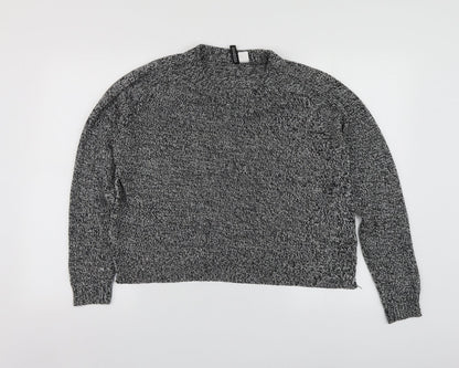 Womens UK Size L H&M Grey Pullover Jumper