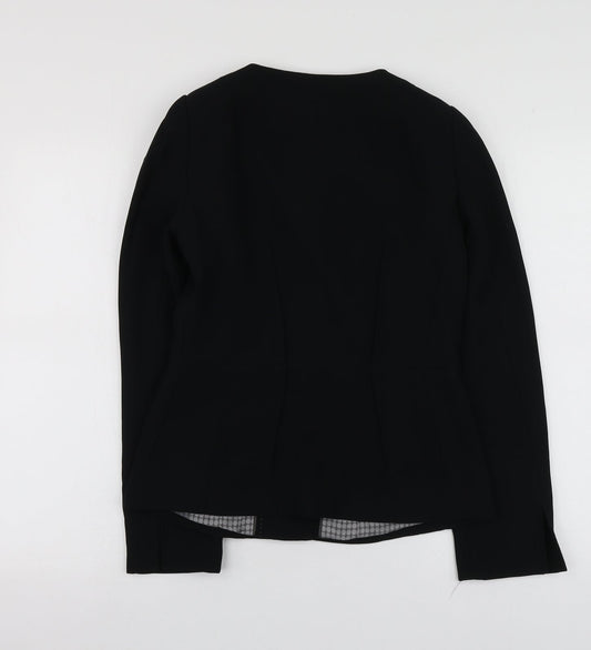 NEXT Womens Black  Polyester Jacket Suit Jacket Size 8