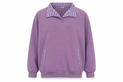 Damrat Womens Purple  Polyester Pullover Hoodie Size 14