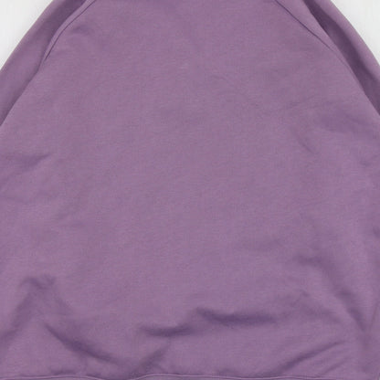 Damrat Womens Purple  Polyester Pullover Hoodie Size 14
