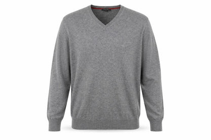 REDGREEN Mens Grey V-Neck  Acrylic Pullover Jumper Size XL
