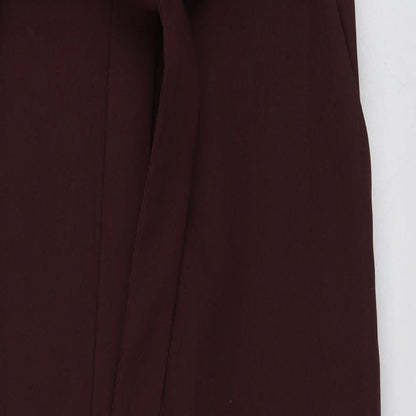 Dorothy Perkins Womens Purple  Polyester Trousers One-Piece Size 6