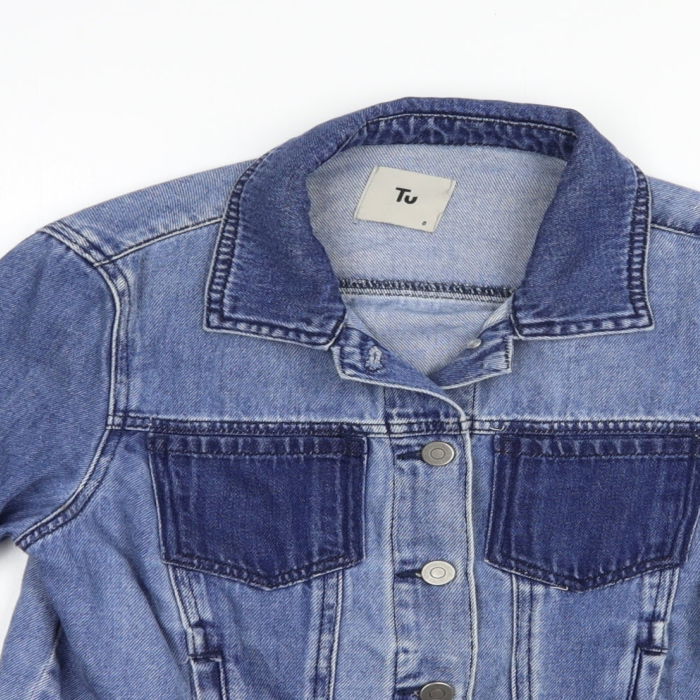 Tui Womens Blue   Jacket  Size 8  Button