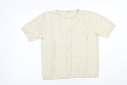 Womens UK Size 10 Berkertex Beige Pullover Jumper