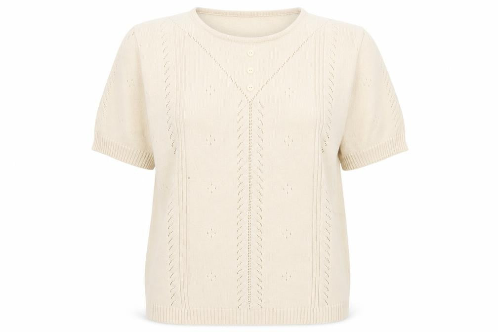 Womens UK Size 10 Berkertex Beige Pullover Jumper