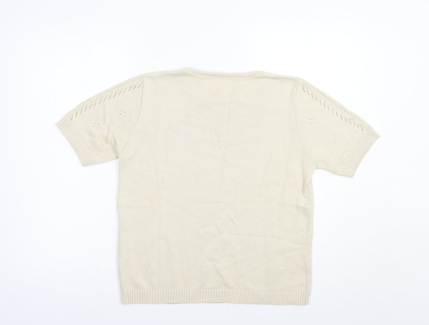 Womens UK Size 10 Berkertex Beige Pullover Jumper