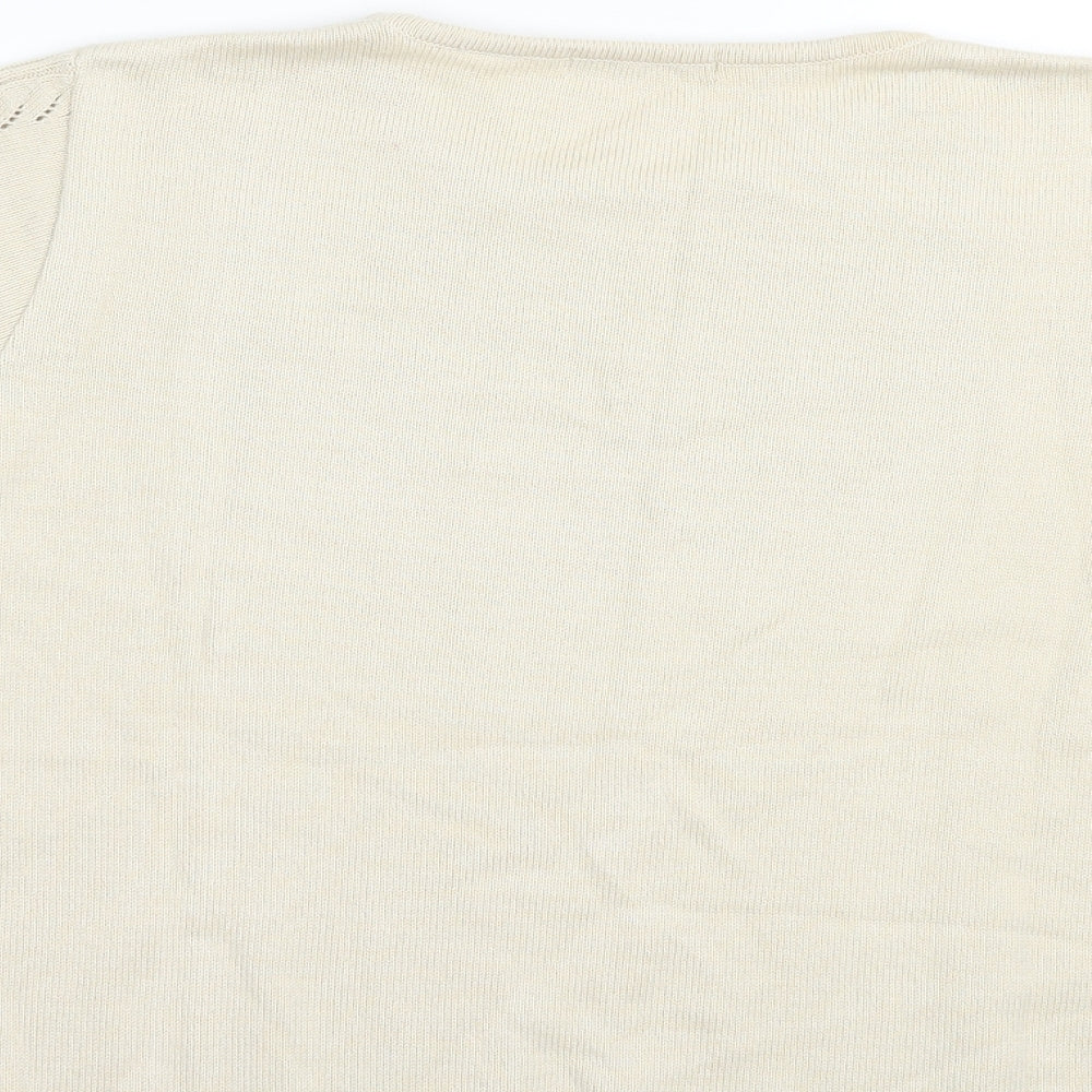Womens UK Size 10 Berkertex Beige Pullover Jumper