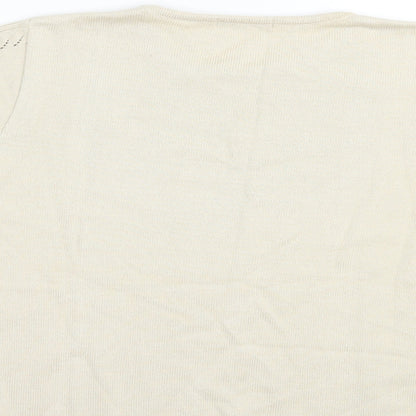 Womens UK Size 10 Berkertex Beige Pullover Jumper