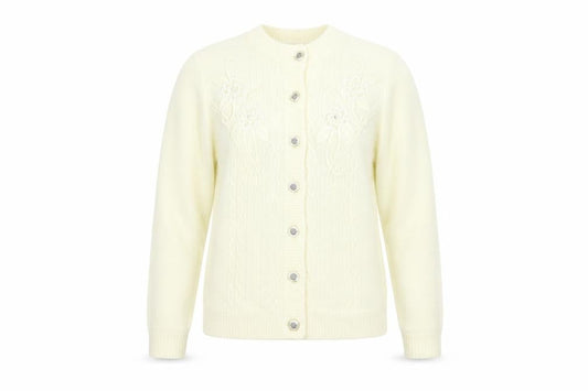 Womens UK Size M Reflect Ivory Cardigan Jumper