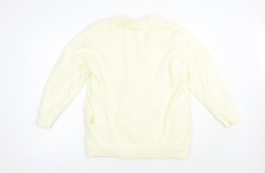Womens UK Size M Reflect Ivory Cardigan Jumper