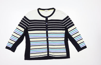 Womens UK Size XL CC Blue Cardigan Jumper
