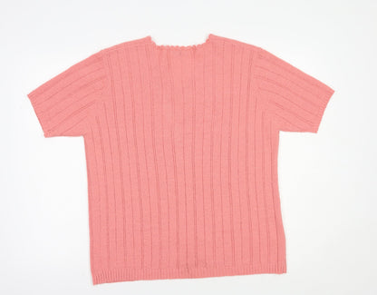 Womens UK Size 18 Berkertex Pink Pullover Jumper