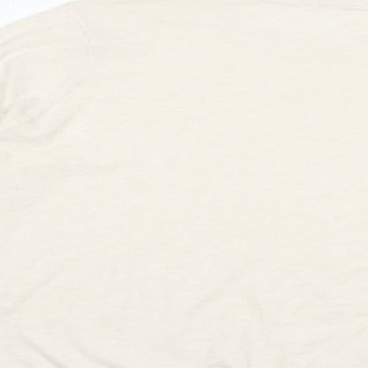 Primark Womens Beige Crew Neck  Polyester Pullover Jumper Size 22