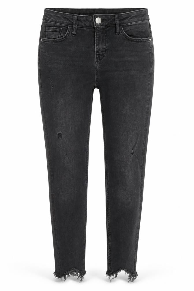 Womens UK Size 8 Denim & Co. Regular Fit Straight Black Jeans