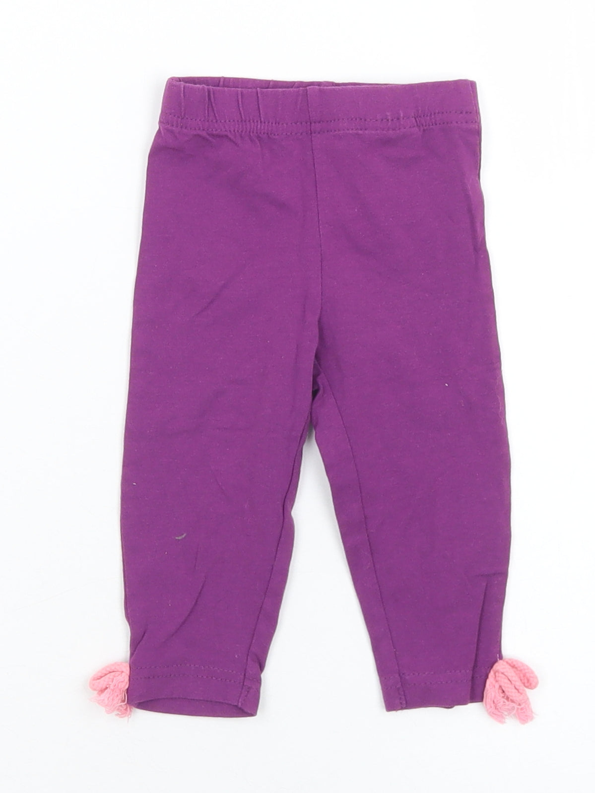 akr kids Girls Purple  Cotton Capri Leggings Size 6-9 Months   - 6 months