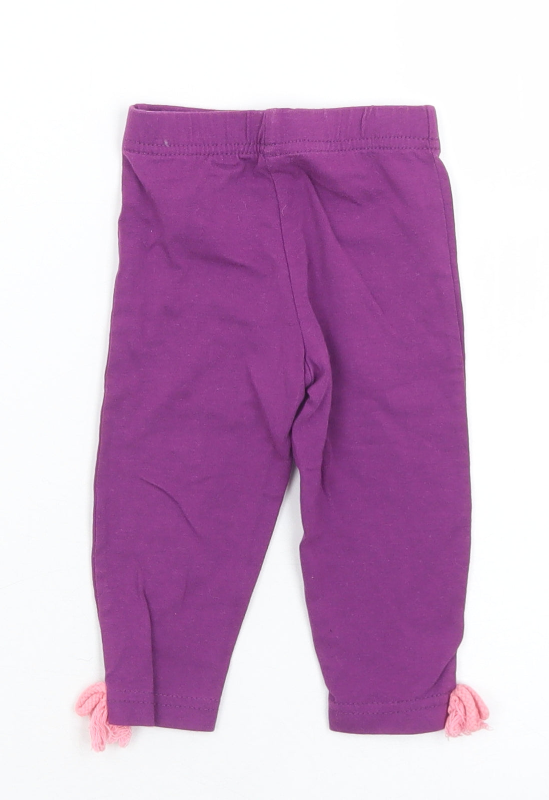 akr kids Girls Purple  Cotton Capri Leggings Size 6-9 Months   - 6 months