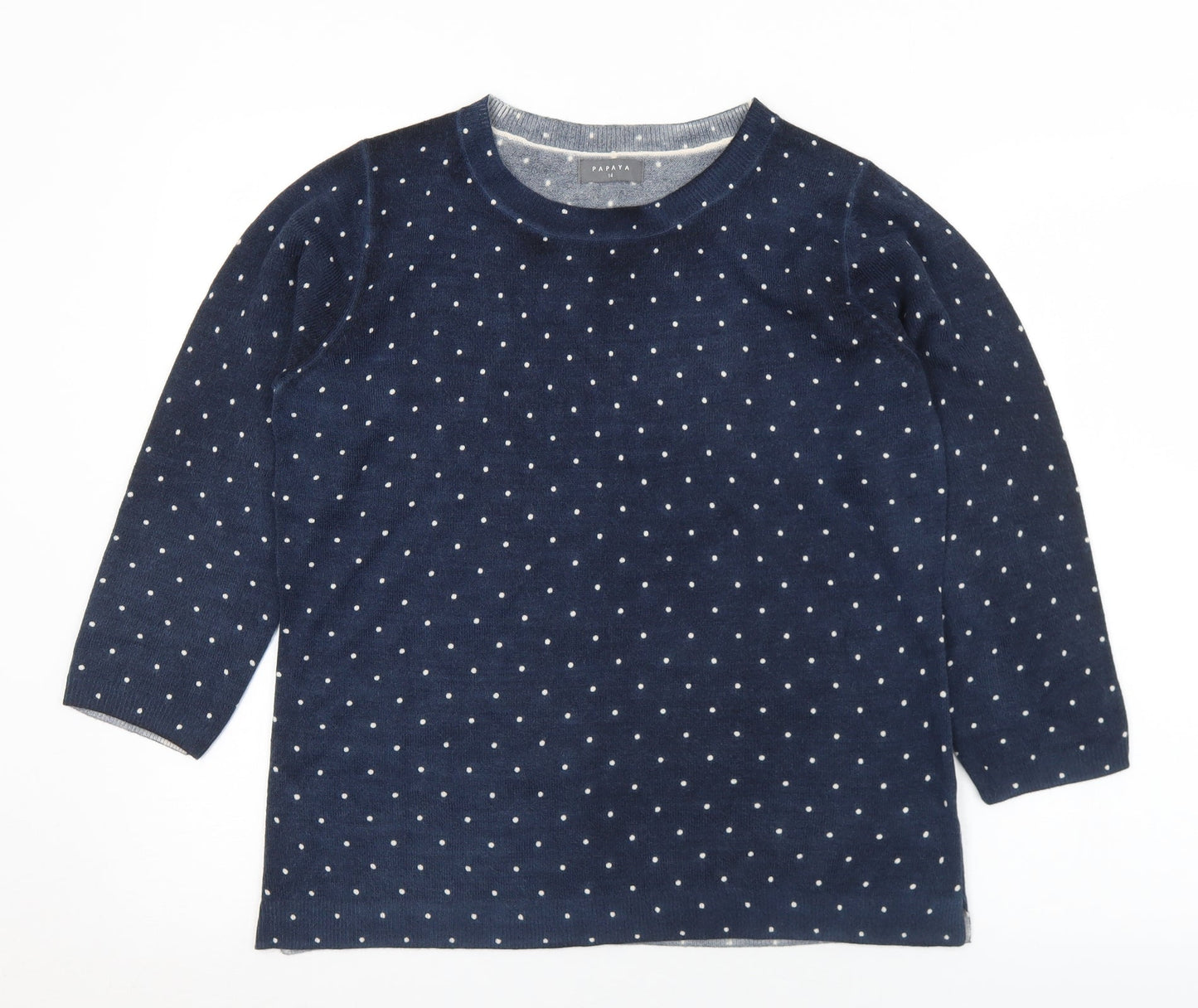 Womens UK Size 14 Matalan Blue Pullover Jumper