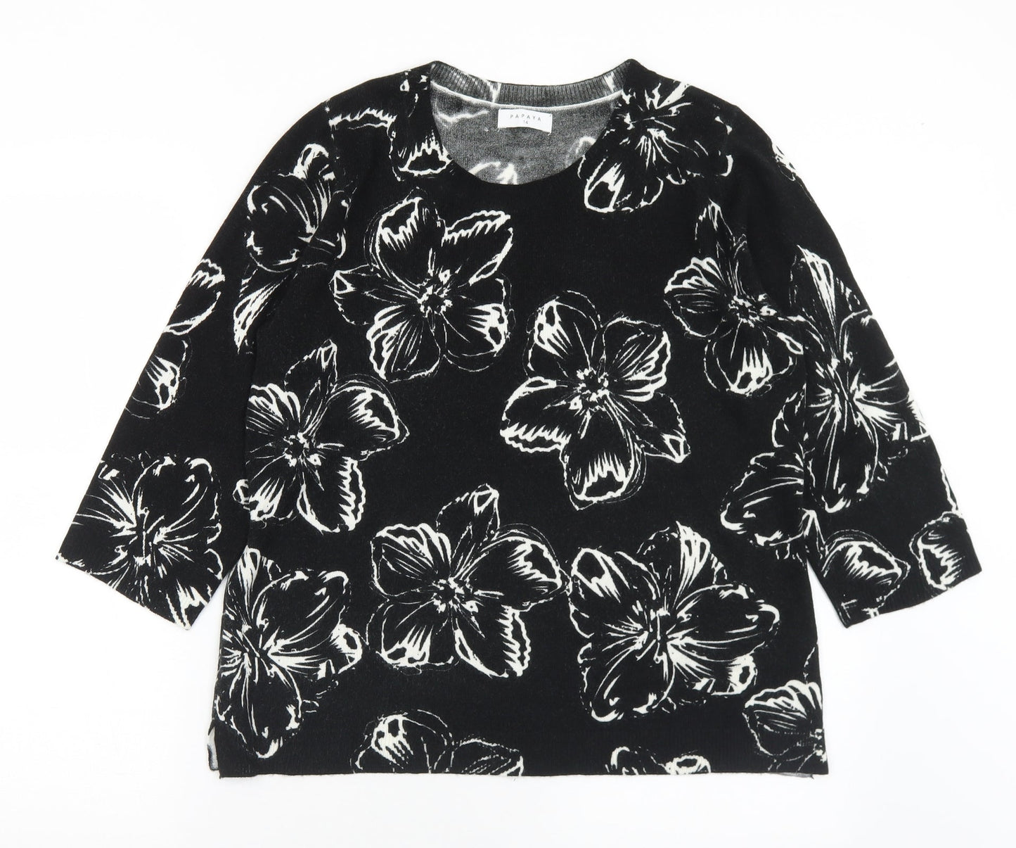 Womens UK Size 14 Matalan Black Pullover Jumper