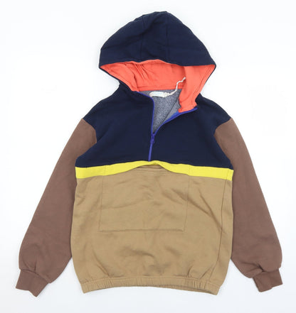 Leigh Tucker Mens Multicoloured  Cotton Pullover Hoodie Size XS