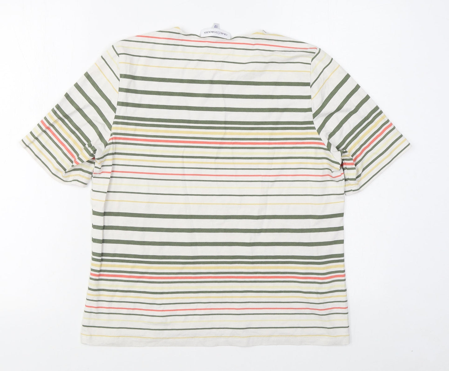 Womens UK Size 12 Gray & Osbourn Multicoloured Basic T-Shirt