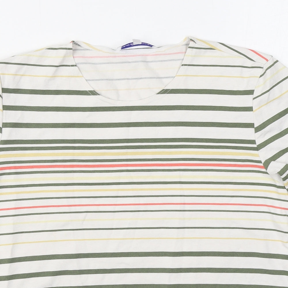 Womens UK Size 12 Gray & Osbourn Multicoloured Basic T-Shirt