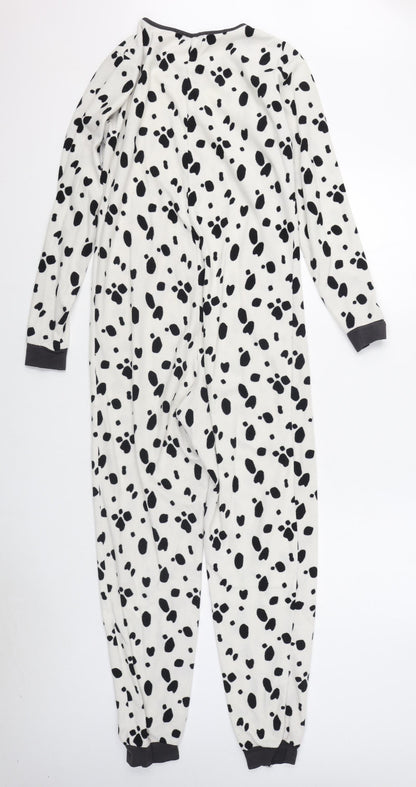 Topshop Womens White Animal Print Polyester Top One Piece Size XS  Zip