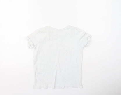 Back view of Primark girls’ multicoloured cotton basic casual, size 9-10, years round neck