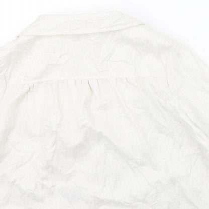 F&F Womens Ivory Round Neck  Polyester Cape Jumper Size 14