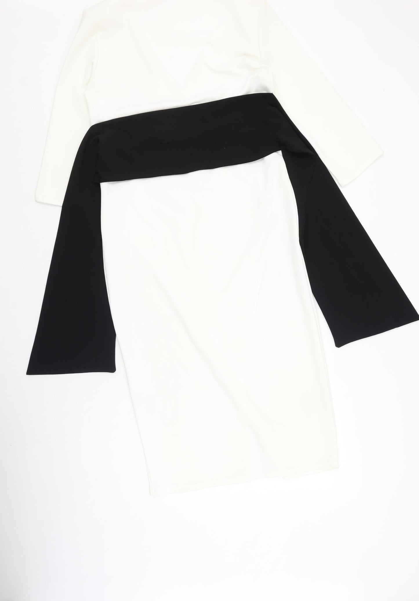 Boohoo Womens Multicoloured  Polyester Bodycon  Size 14  V-Neck