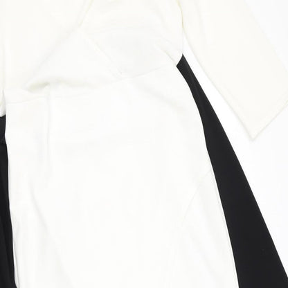 Boohoo Womens Multicoloured  Polyester Bodycon  Size 14  V-Neck