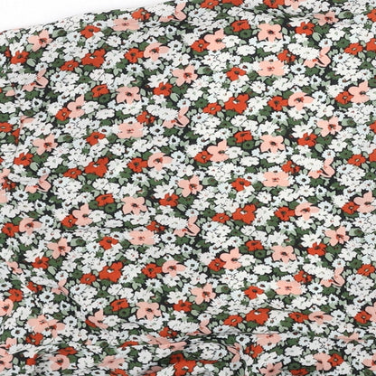 SheIn Womens Multicoloured Floral Polyester  Blouse Size S V-Neck