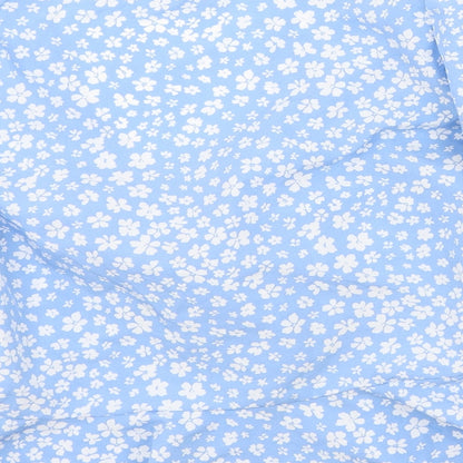 Quiz Womens Blue  Polyester Basic Blouse Size 10 V-Neck