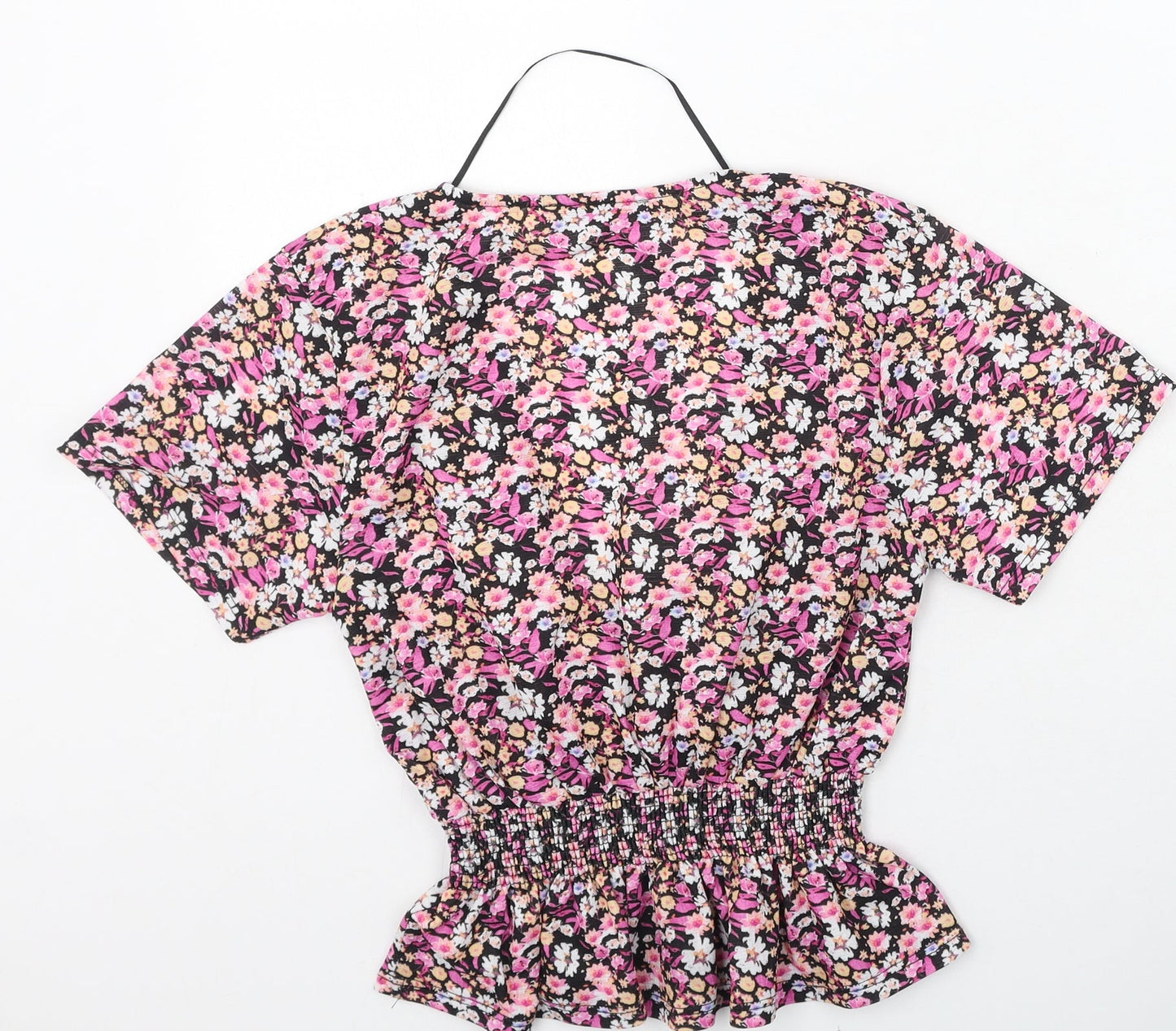 Womens UK Size S Pull&Bear Multicoloured Basic Blouse
