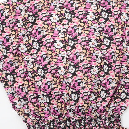 Womens UK Size S Pull&Bear Multicoloured Basic Blouse