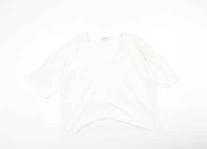 Womens UK Size 16 Gallery White Basic Blouse
