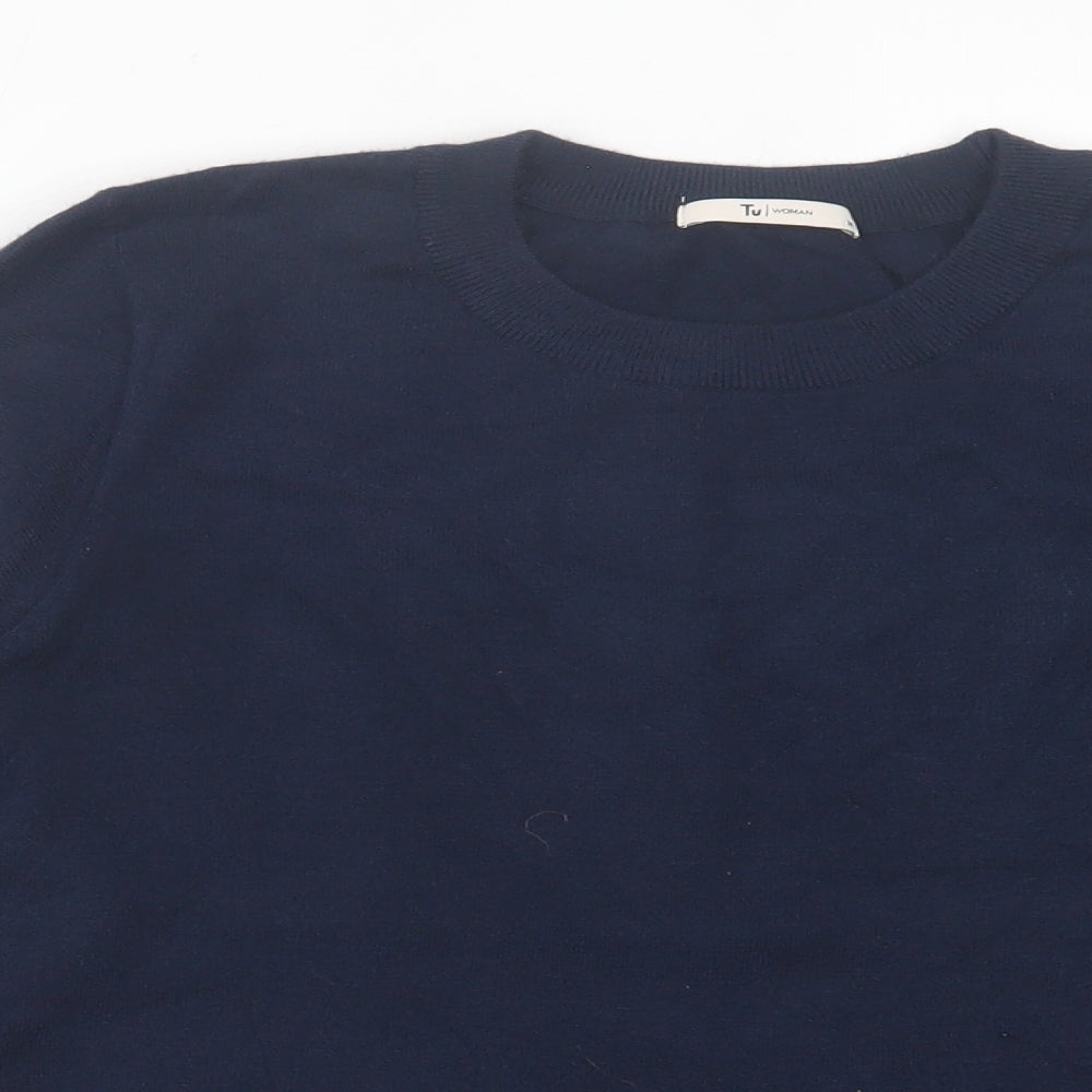 Womens UK Size 14 TU Blue Pullover Jumper