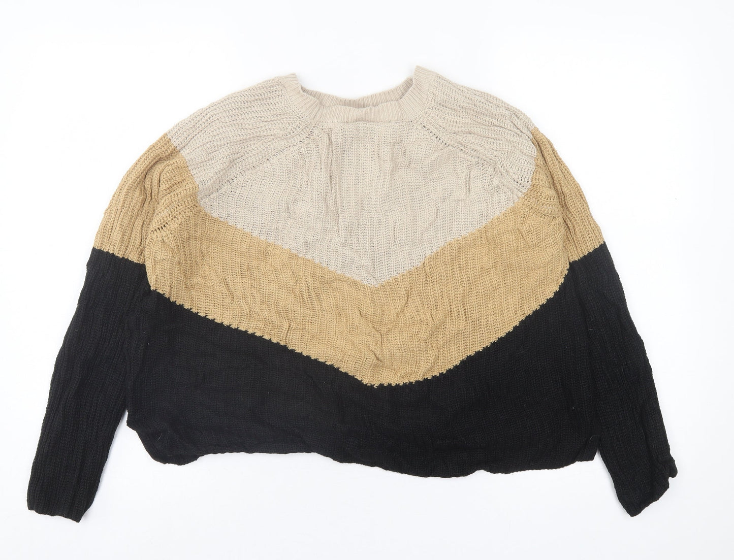 Womens UK Size L pep&co Brown Pullover Jumper