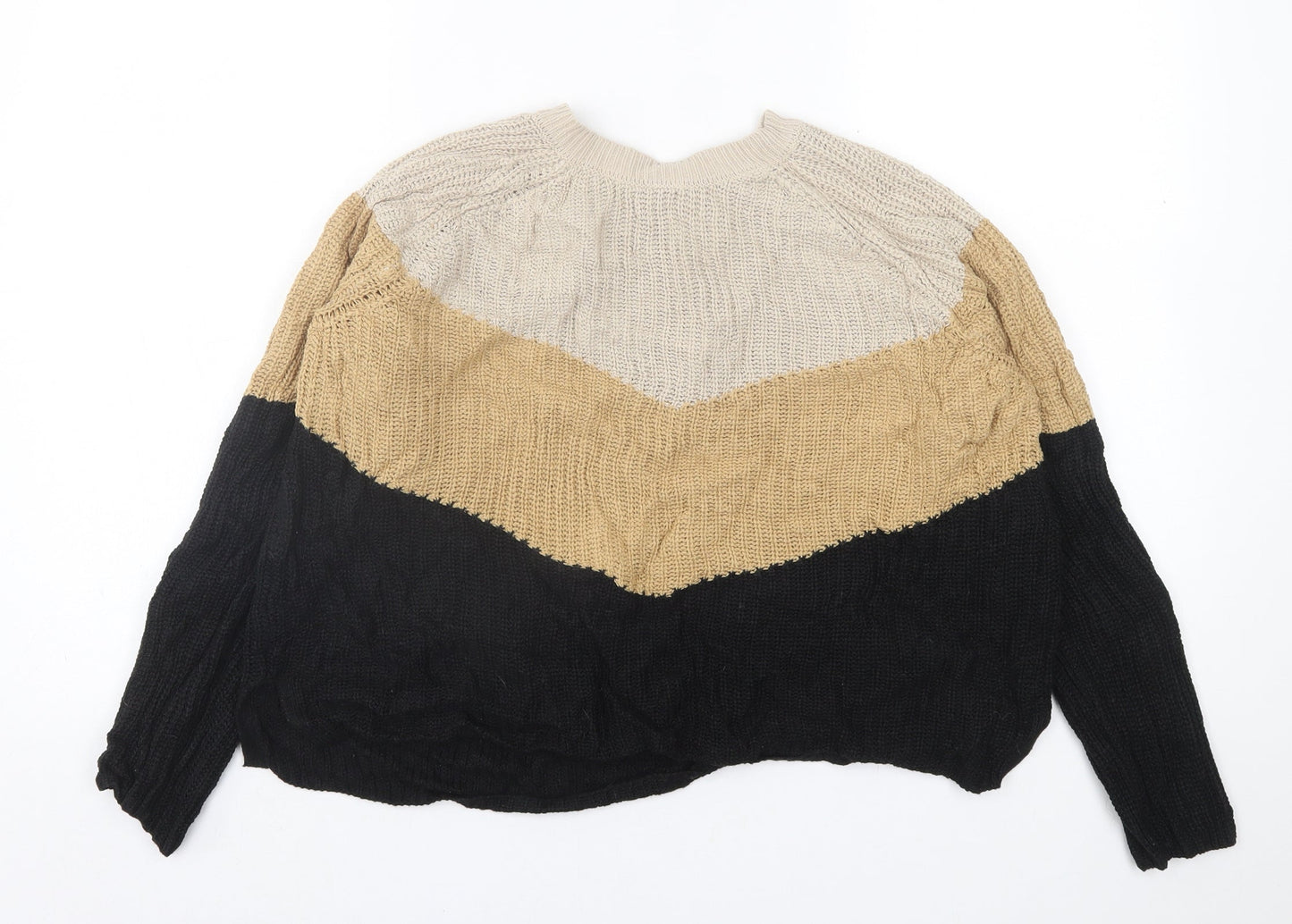 Womens UK Size L pep&co Brown Pullover Jumper