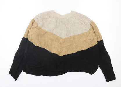 Womens UK Size L pep&co Brown Pullover Jumper