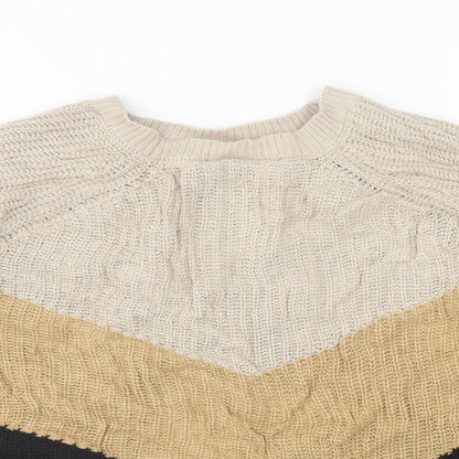Womens UK Size L pep&co Brown Pullover Jumper