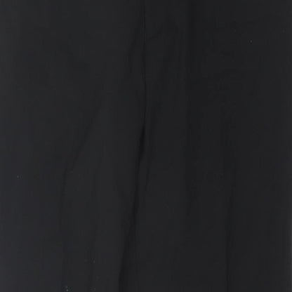 Preworn Mens Black  Polyester Trousers  Size 32 in L31 in Regular Button